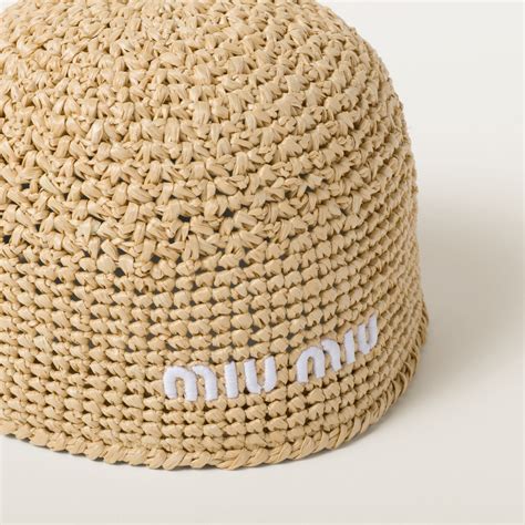 miu miu crochet helmet|miumiu fabric hat.